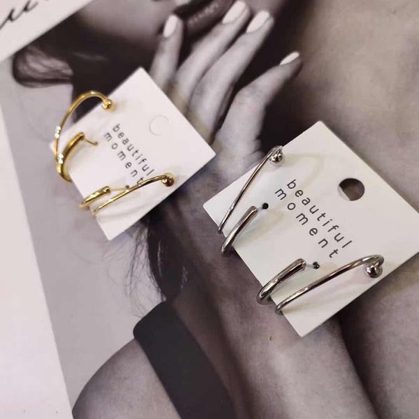 vintage design irregular metal earrings geometric gold silver color brinco masculino for women modern simple punk jewelry, Golden;silver
vintage design irregular metal earrings geometric gold silver color brinco masculino for women modern simple punk jewelry, Golden;silver