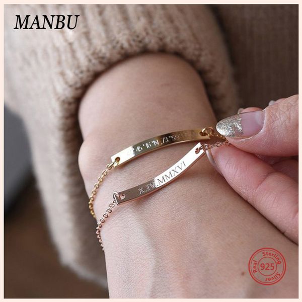 925 silver personalized bracelet customized engrave any letter girlfriend friendship bracelets for women anniversary gift, Black 
925 silver personalized bracelet customized engrave any letter girlfriend friendship bracelets for women anniversary gift, Black