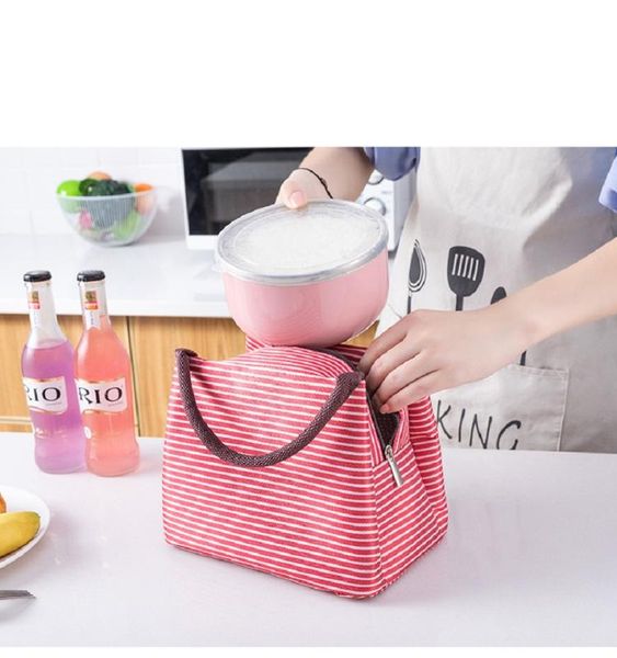 handheld lunch bag striped insulation bag waterproof lunch box insulation aluminum foil thickened ice, Blue;pink
handheld lunch bag striped insulation bag waterproof lunch box insulation aluminum foil thickened ice, Blue;pink