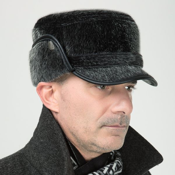 the new imitation mink thick flat cap in old men's hat old man winter warm hat, Blue;gray
the new imitation mink thick flat cap in old men's hat old man winter warm hat, Blue;gray