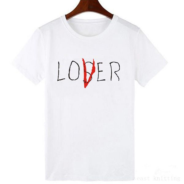 women casual cotton short sleeve loser lover it inspired t-shirt new movie it losers club t shirt, White
women casual cotton short sleeve loser lover it inspired t-shirt new movie it losers club t shirt, White