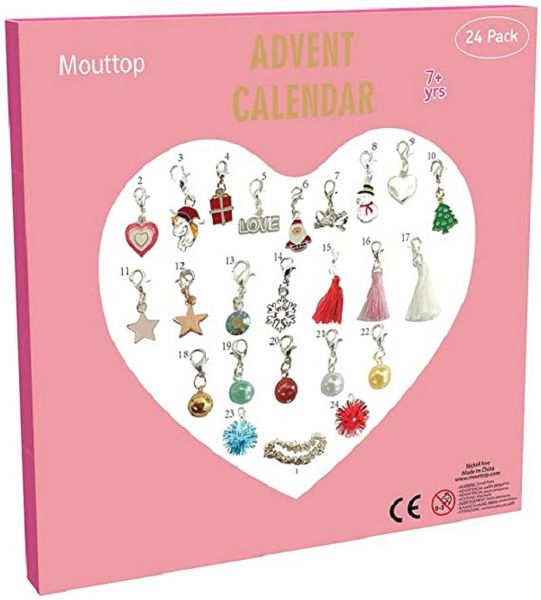 advent calendar ,24 charms diy necklace bracelet set fashion jewelry for christmas party 23 charms with 1 silver brcaceletc
advent calendar ,24 charms diy necklace bracelet set fashion jewelry for christmas party 23 charms with 1 silver brcaceletc