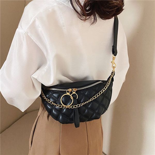 fashion women's waist bag fanny pack pu leather chain chest bag waist packs new linge female shoulder crossbody bags
fashion women's waist bag fanny pack pu leather chain chest bag waist packs new linge female shoulder crossbody bags