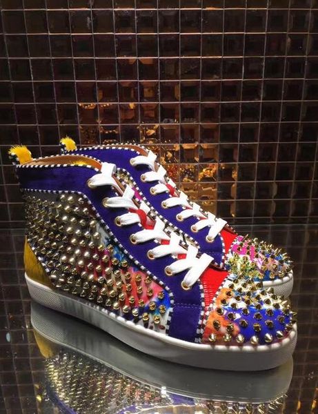 high top casual luxury stud мужчины женщина нового сезон red bottom кожа sneaker цветок патентного золото шипы узелок мода весело разноцветн, Black
high top casual luxury stud мужчины женщина нового сезон red bottom кожа sneaker цветок патентного золото шипы узелок мода весело разноцветн, Black