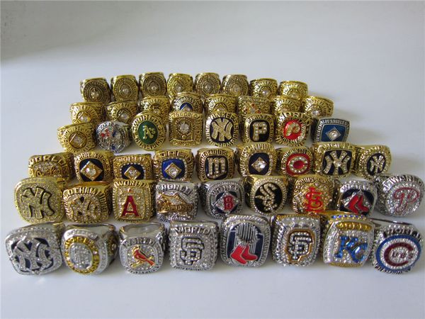 51pcs 1923 yankees to 2016 cubs baseball team champions championship ring souvenir fan gift wholesale 2020, Golden;silver
51pcs 1923 yankees to 2016 cubs baseball team champions championship ring souvenir fan gift wholesale 2020, Golden;silver