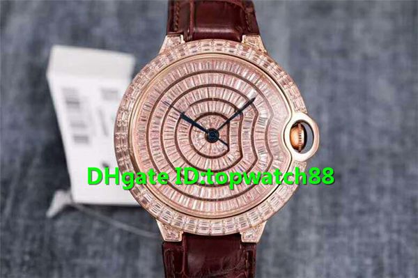 2019 new luxury watch 42mm wi 9015 automatic apphire cry tal ro e gold ca e diamond dial brown alligator leather trap men watch
2019 new luxury watch 42mm wi 9015 automatic apphire cry tal ro e gold ca e diamond dial brown alligator leather trap men watch