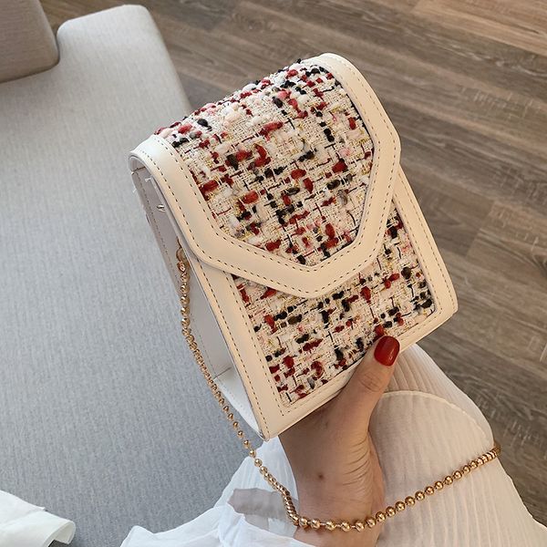 jiulin new korean fashion 100-lace chain tweed single shoulder bag with small square handbag
jiulin new korean fashion 100-lace chain tweed single shoulder bag with small square handbag