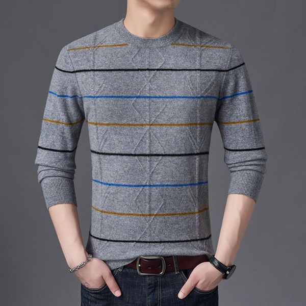 100% wool men knit sweater pullover basic o neck for autumn winter striped fashion casual bo21611229, White;black
100% wool men knit sweater pullover basic o neck for autumn winter striped fashion casual bo21611229, White;black