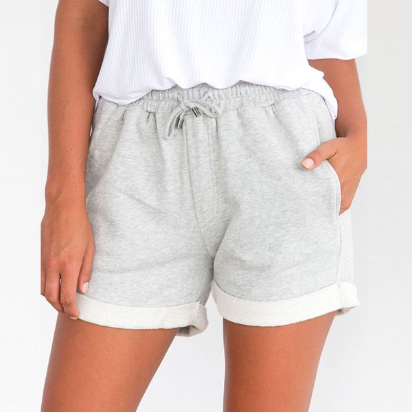 street fashion new summer shorts women all-match casual cotton shorts workout breathable waistband skinny short 6q1675, White;black 
street fashion new summer shorts women all-match casual cotton shorts workout breathable waistband skinny short 6q1675, White;black