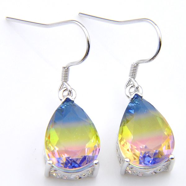 luckyshine engagement jewelry teardrop rainbow bi colored tourmaline silver plated earrings russia australia fashion fire earrings women
luckyshine engagement jewelry teardrop rainbow bi colored tourmaline silver plated earrings russia australia fashion fire earrings women