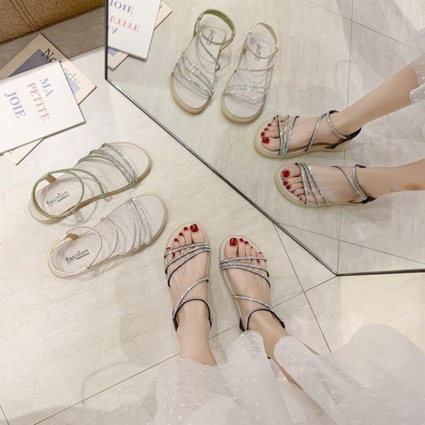 rhinestone sandals clear heels 2020 summer velvet shoes suit female beige with ladies women's woman flat gladiator sandals, Black
rhinestone sandals clear heels 2020 summer velvet shoes suit female beige with ladies women's woman flat gladiator sandals, Black