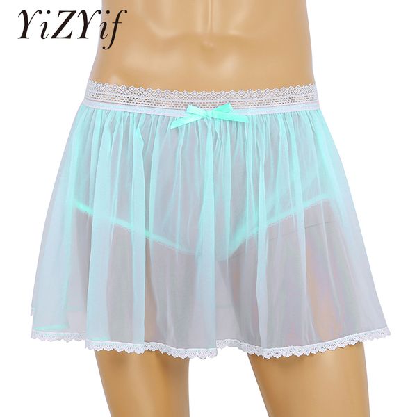 men sissy skirt panties lingerie elastic lace waist see through sheer ruffled sissy crossdress short skirt panties, Red;black
men sissy skirt panties lingerie elastic lace waist see through sheer ruffled sissy crossdress short skirt panties, Red;black