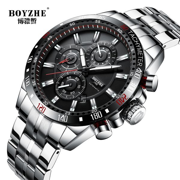 boyzhe new brand mechanical mens watches automatic business watch men sports waterproof male clock army relogios masculinos, Slivery;brown
boyzhe new brand mechanical mens watches automatic business watch men sports waterproof male clock army relogios masculinos, Slivery;brown