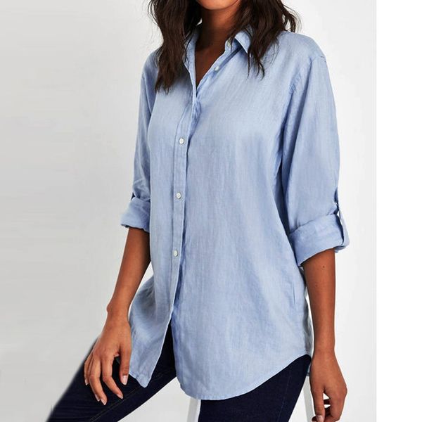 cotton shirt women blouse autumn long sleeve solid white shirts slim female casual ladies
cotton shirt women blouse autumn long sleeve solid white shirts slim female casual ladies