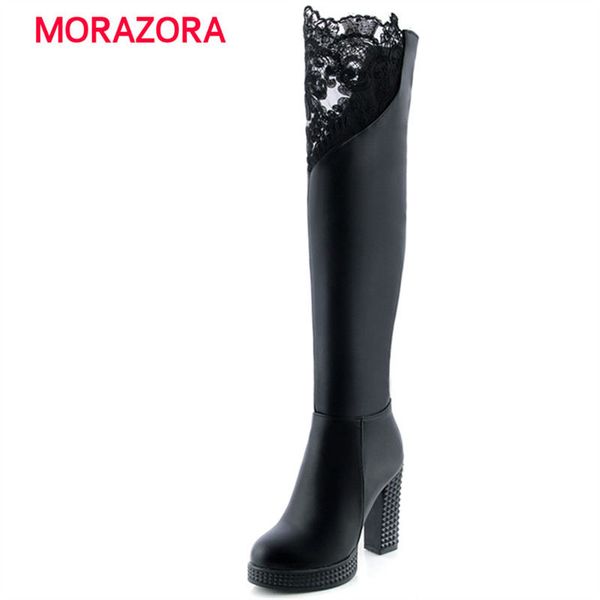 morazora big size fashion super high heel women boots autumn winter round toe over the knee boots pu leather, Black
morazora big size fashion super high heel women boots autumn winter round toe over the knee boots pu leather, Black