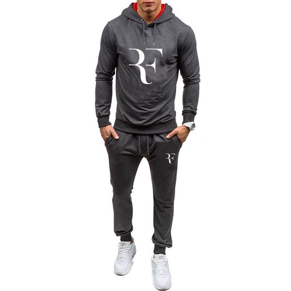 2019 men's 2 piece set fashion long sleeve hoodies+pants set male tracksuit sport suit men's gyms casual sportswear suit, Gray
2019 men's 2 piece set fashion long sleeve hoodies+pants set male tracksuit sport suit men's gyms casual sportswear suit, Gray