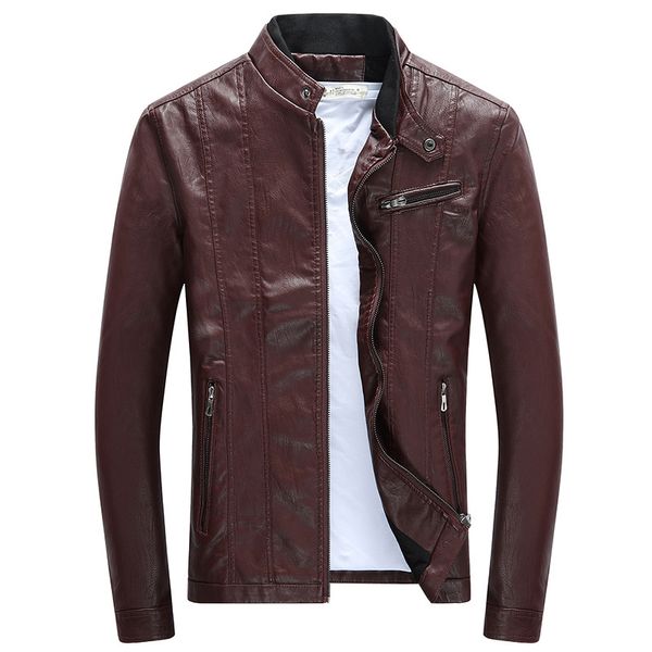 2019 mens pu jackets coats motorcycle biker faux leather jacket men autumn winter clothes thick velvet coat sa590, Black
2019 mens pu jackets coats motorcycle biker faux leather jacket men autumn winter clothes thick velvet coat sa590, Black
