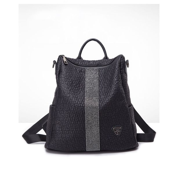 genuine leather backpack for women bag 2020 teenage girls fashion black school shoulder bags female multi-functional travel backpack bag 
genuine leather backpack for women bag 2020 teenage girls fashion black school shoulder bags female multi-functional travel backpack bag