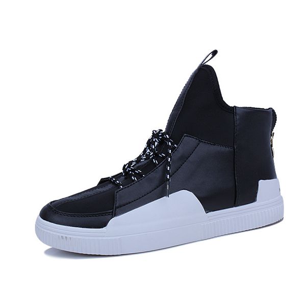 autumn high men sneaker shoes fashion casual shoes male leather hip hop men boots footwear chaussure homme, Black
autumn high men sneaker shoes fashion casual shoes male leather hip hop men boots footwear chaussure homme, Black