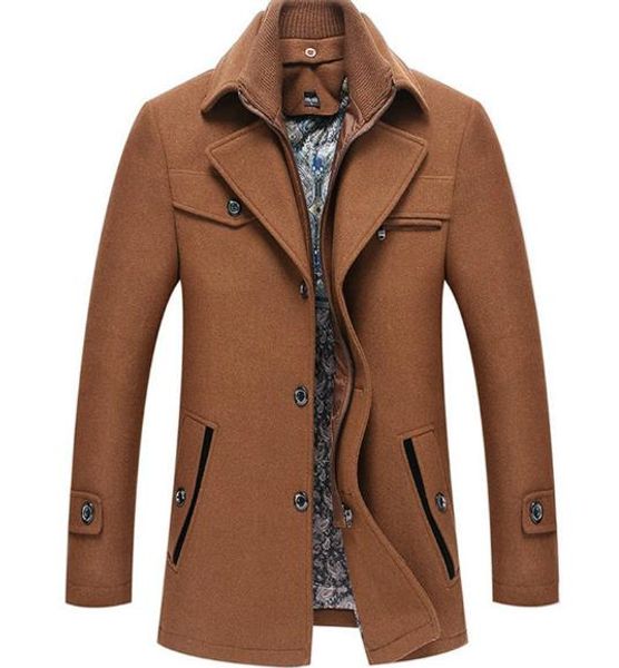 men designer winter coat fashion plus size thick wool jacket casual solid color slim outerwear men clothing, Black;brown
men designer winter coat fashion plus size thick wool jacket casual solid color slim outerwear men clothing, Black;brown
