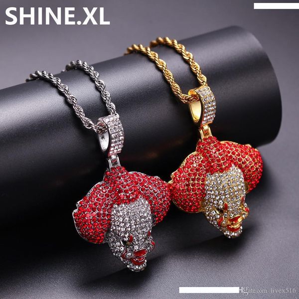 капля ожерелье 3d клоун hip hop полный алмазная cute масло с day free rope плетеный валентина подарок, Silver
капля ожерелье 3d клоун hip hop полный алмазная cute масло с day free rope плетеный валентина подарок, Silver