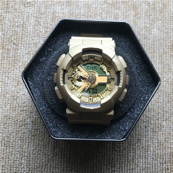 110 luxury men's watch outdoor sports quartz student watch dz7333 led display waterproof and shockproof head light ing, Slivery;brown
110 luxury men's watch outdoor sports quartz student watch dz7333 led display waterproof and shockproof head light ing, Slivery;brown