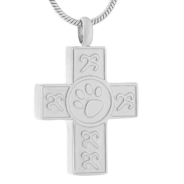 ijd9451 stainless steel trumpet cross and dog cat paw print cremation keepsake necklace for ashes urn gray memorial pendant, Silver
ijd9451 stainless steel trumpet cross and dog cat paw print cremation keepsake necklace for ashes urn gray memorial pendant, Silver