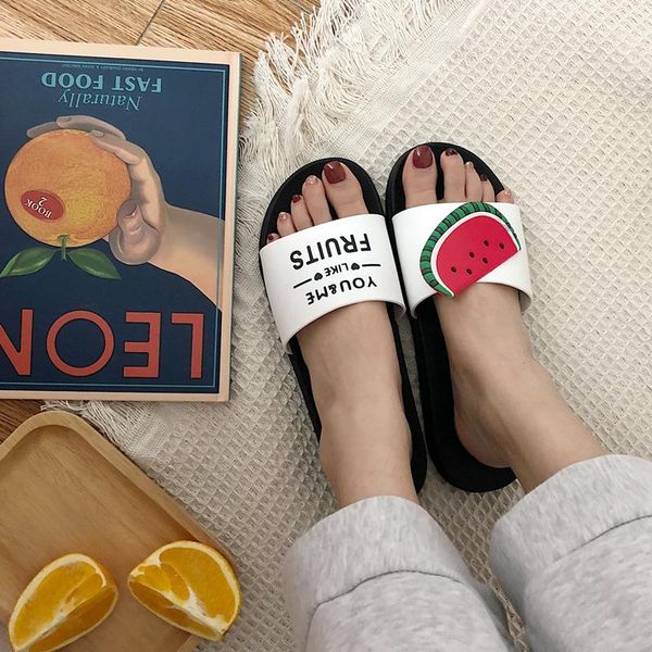 women slippers summer beach flip flops home slippers fashion lovely female casual slip on fruit woman shoes, Black
women slippers summer beach flip flops home slippers fashion lovely female casual slip on fruit woman shoes, Black
