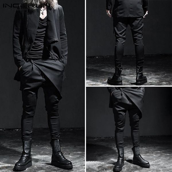 incerun fashion punk style men solid color harem pants streetwear irregular casual trousers joggers pockets mens lounge pants, Black
incerun fashion punk style men solid color harem pants streetwear irregular casual trousers joggers pockets mens lounge pants, Black
