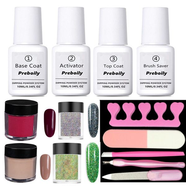 13pcs/set new nail dipping powder with dipping base activator liquid gel nail color natural dry without uv led lamp, Silver;gold 
13pcs/set new nail dipping powder with dipping base activator liquid gel nail color natural dry without uv led lamp, Silver;gold