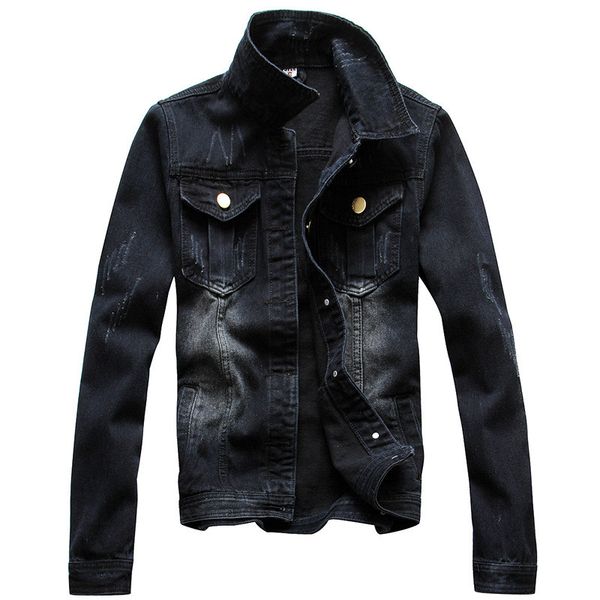 kimsere men's classic jean jackets scratched denim trucker jacket outerwear for male button down closure solid color size s-4xl, Black;brown
kimsere men's classic jean jackets scratched denim trucker jacket outerwear for male button down closure solid color size s-4xl, Black;brown