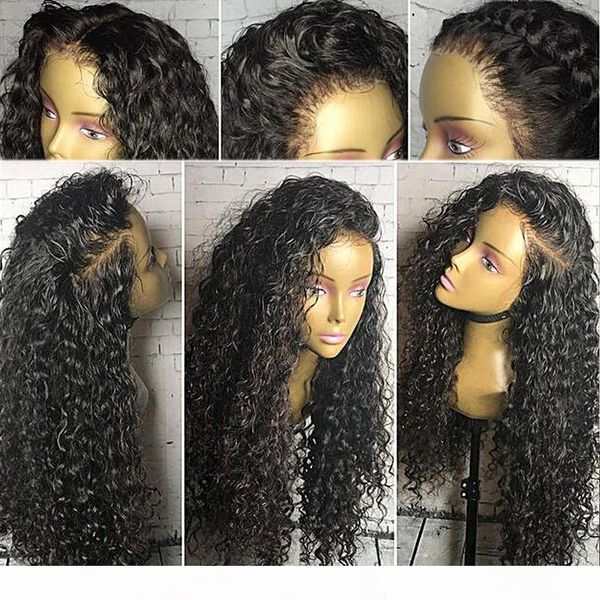 360 lace wig 180% density curly full lace wig human hair 360 lace frontal wig pre plucked with baby hair, Black
360 lace wig 180% density curly full lace wig human hair 360 lace frontal wig pre plucked with baby hair, Black