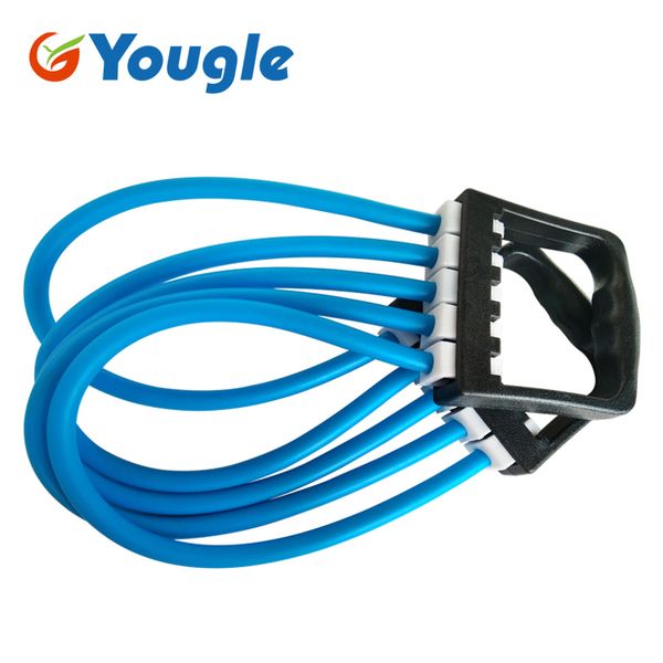 yougle resistance cable rope 5 tube resistance bands removable chest expander for fitness workout
yougle resistance cable rope 5 tube resistance bands removable chest expander for fitness workout