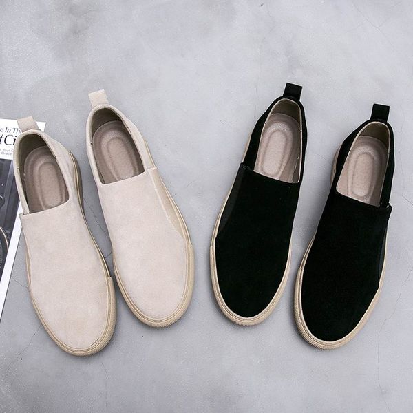 concise design mens black casual loafer shoes round toe slip on nubuck suede leisure shoes for man hombre chaussure 38-44
concise design mens black casual loafer shoes round toe slip on nubuck suede leisure shoes for man hombre chaussure 38-44