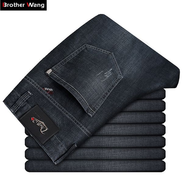 2019 new classic style men's cotton black jeans business casual elastic slim fit trousers brand pants, Blue
2019 new classic style men's cotton black jeans business casual elastic slim fit trousers brand pants, Blue