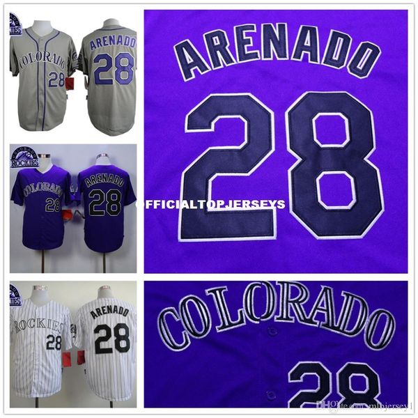 new men's #28 nolan arenado jersey stitched gray purple white baseball jerseys, Black;blue
new men's #28 nolan arenado jersey stitched gray purple white baseball jerseys, Black;blue