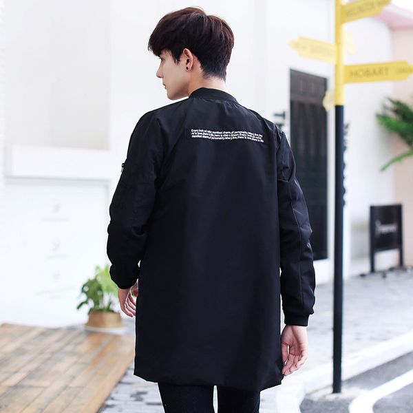 spring and autumn mid-length men's jacket trend versatile korean-style slim fit simple versatile men's windbreaker, Black;brown
spring and autumn mid-length men's jacket trend versatile korean-style slim fit simple versatile men's windbreaker, Black;brown