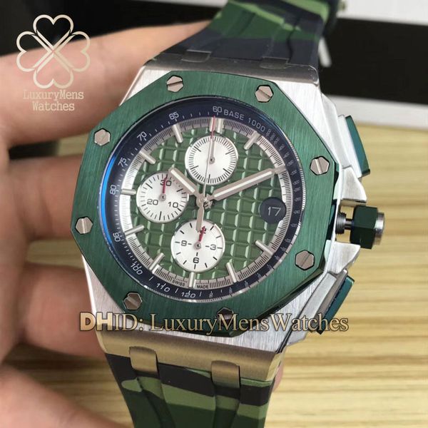 luxury mens watches six-pin quartz movement chronograph 26400so.oo.a055ca.01 camouflage green rubber strap 316l steel timing montre de luxe, Slivery;brown
luxury mens watches six-pin quartz movement chronograph 26400so.oo.a055ca.01 camouflage green rubber strap 316l steel timing montre de luxe, Slivery;brown