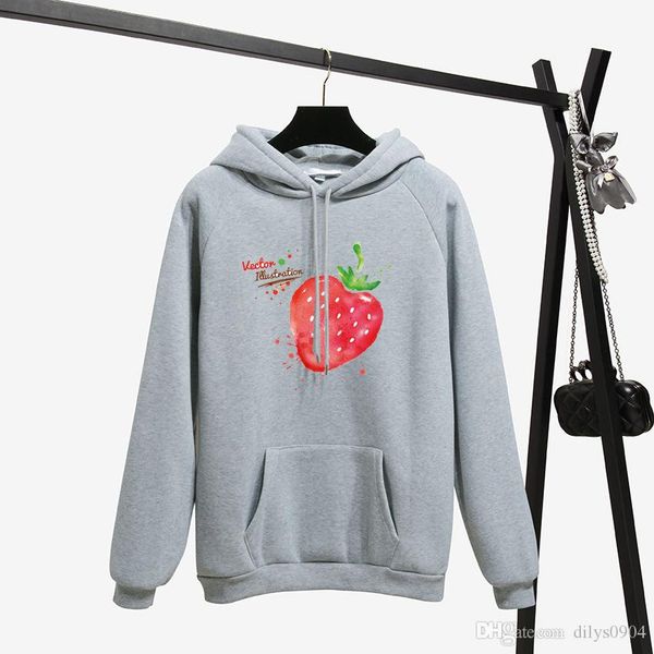 gray hoodies autumn and winter foreign trade women's plush and thickened hoodie lovely strawberry printing sweater long sleeve pullover, Black
gray hoodies autumn and winter foreign trade women's plush and thickened hoodie lovely strawberry printing sweater long sleeve pullover, Black