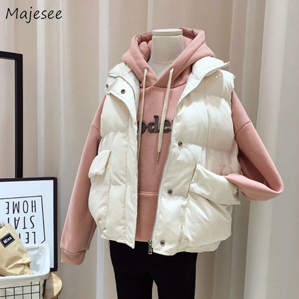 vests women thicker plus size warm all-match simple button pockets womens korean style short casual solid color classic vest new, Black;white
vests women thicker plus size warm all-match simple button pockets womens korean style short casual solid color classic vest new, Black;white