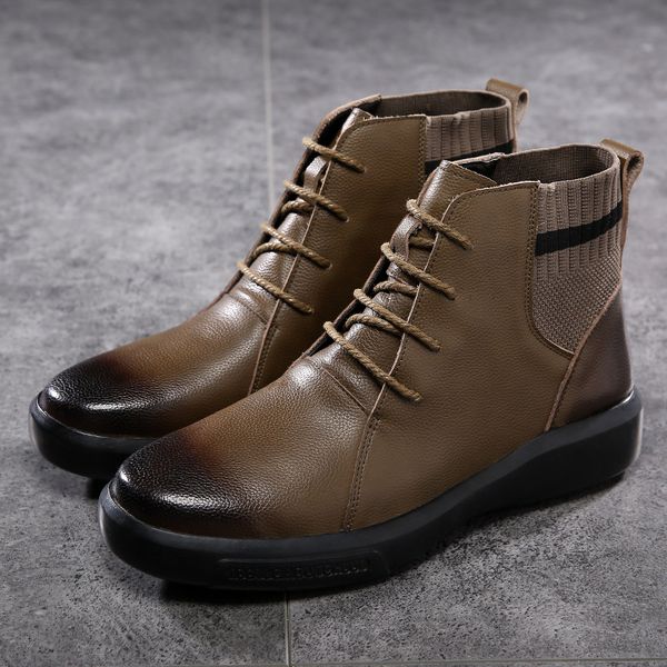 2020 autumn winter shoes men boots genuine leather shoes fashion men ankle boots cow leather warm male footwear ka2064, Black
2020 autumn winter shoes men boots genuine leather shoes fashion men ankle boots cow leather warm male footwear ka2064, Black