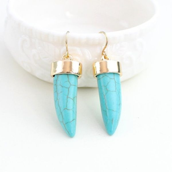 wholesale 10 pairs gold plated geometric green turquoise stone dangle earrings for women lapis lazuli jewelry, Silver
wholesale 10 pairs gold plated geometric green turquoise stone dangle earrings for women lapis lazuli jewelry, Silver