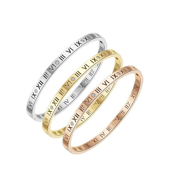 hollow roman numerals diamond plated 18k rose gold silver color simple stainless steel bracelet girl's charm jewelry wholesale bracelet, Golden;silver
hollow roman numerals diamond plated 18k rose gold silver color simple stainless steel bracelet girl's charm jewelry wholesale bracelet, Golden;silver