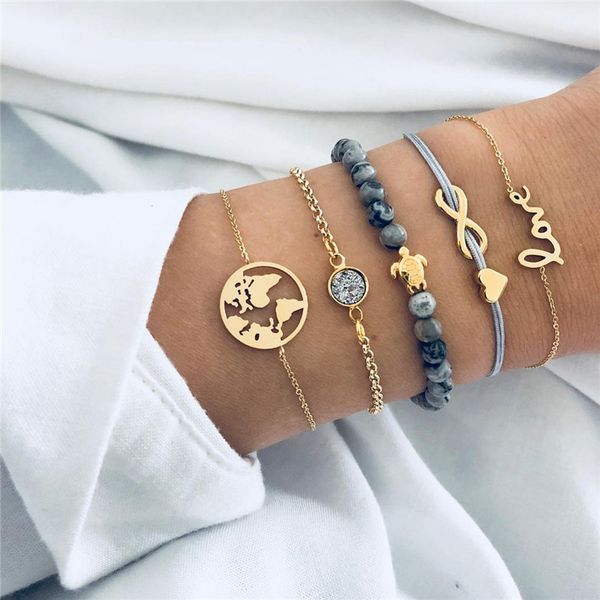 letapi bohemian turtle charm bracelets bangles for women fashion gold color strand bracelets sets jewelry party gifts, Black
letapi bohemian turtle charm bracelets bangles for women fashion gold color strand bracelets sets jewelry party gifts, Black