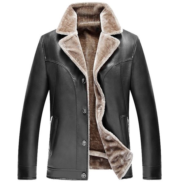 winter middle-aged pu brushed and thick suit collar fur wandering peddler daddy clothes middle-aged leather coat coat men's, Black
winter middle-aged pu brushed and thick suit collar fur wandering peddler daddy clothes middle-aged leather coat coat men's, Black