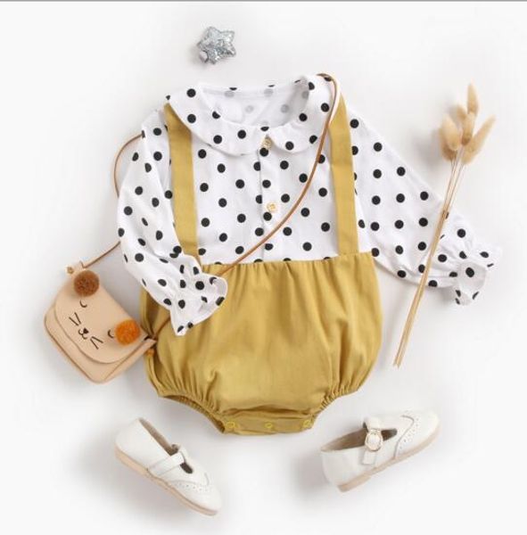 ins baby clothing spring fall 100% cotton romper pet pan collar polka dots long sleeve girl romper baby cuasual clothing, Blue
ins baby clothing spring fall 100% cotton romper pet pan collar polka dots long sleeve girl romper baby cuasual clothing, Blue