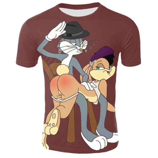 classic cartoon bugs bunny fashion t-shirt 3d print men/womens summer round collar short sleeve casual hip hop k929, White;black
classic cartoon bugs bunny fashion t-shirt 3d print men/womens summer round collar short sleeve casual hip hop k929, White;black