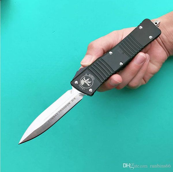 

COMBAT TROO-DON D/E Micro-tech knife double action automatic knife tactical pocket knives M390 Blade 6061-T6 crafted aluminum handle