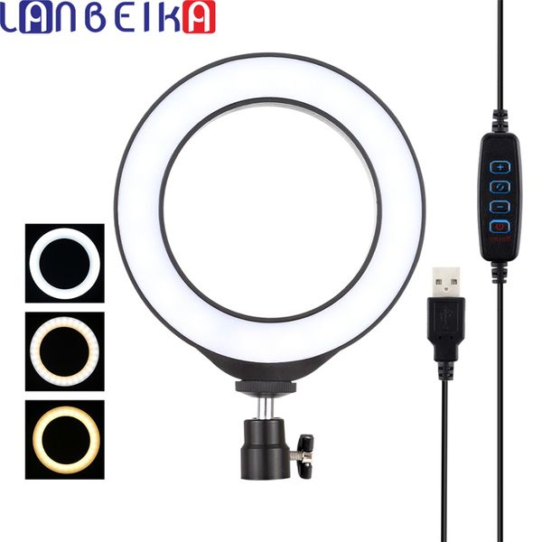 lanbeika usb 6.2 inch 3 modes 3200k 5500k dimmable led video live ring light with cold shoe tripod ball head p accessories
lanbeika usb 6.2 inch 3 modes 3200k 5500k dimmable led video live ring light with cold shoe tripod ball head p accessories