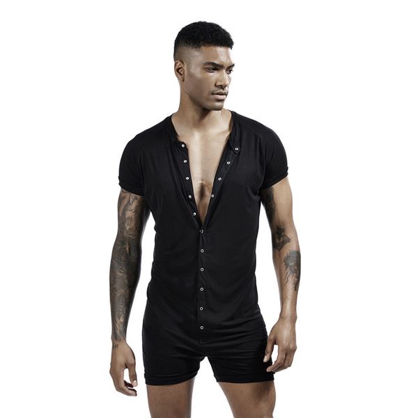 men's pajamas onesies sleepwear super-elastic male nightwear leisure home men pajama sets, Black;brown
men's pajamas onesies sleepwear super-elastic male nightwear leisure home men pajama sets, Black;brown